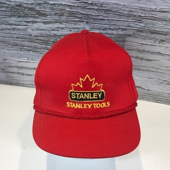 Stanley Tools Canadian Red Vintage StrapBack Hat Cap - Picture 1 of 6